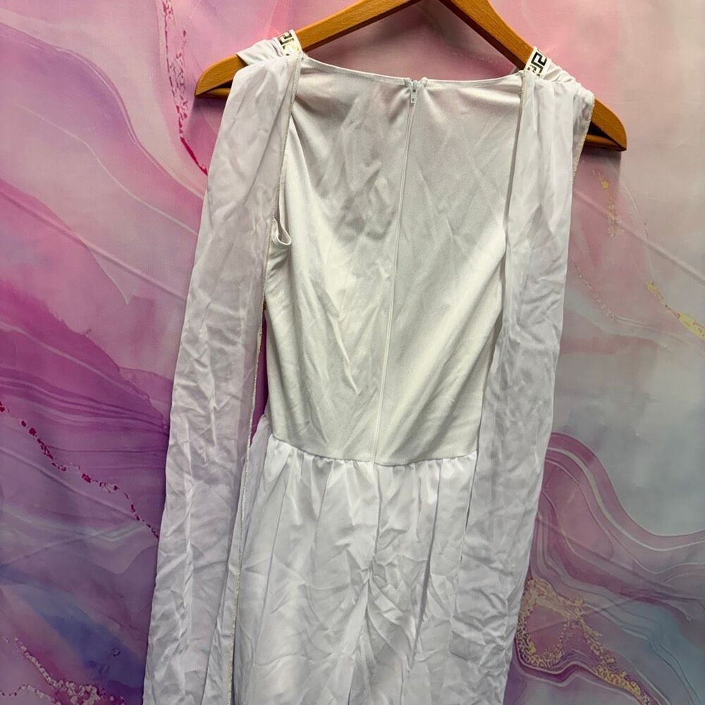 Goddess Dream Girl White Gown Gold Hotpants Shorts Queen Venus Halloween Costume - Picture 6 of 7